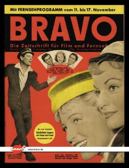 Bravo - 12/56, 11.11.1956 - Winnie Markus, Margit Saad - Eddie Constantine