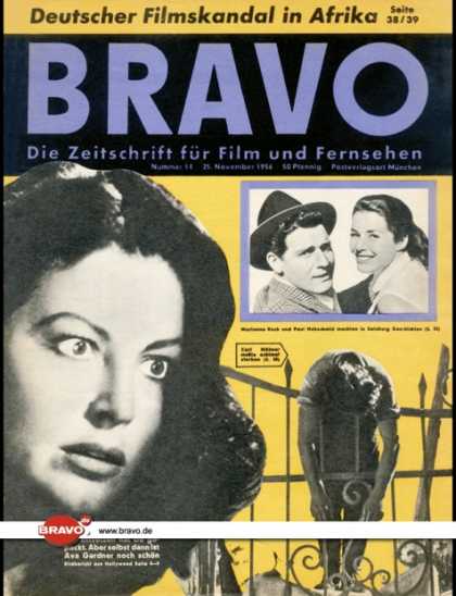 Bravo - 14/56, 25.11.1956 - Ava Gardner - Marianne Koch & Paul Hubschmid