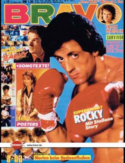 Bravo - 10/86, 27.02.1986 - Sylvester Stallone (Rocky, Film)
