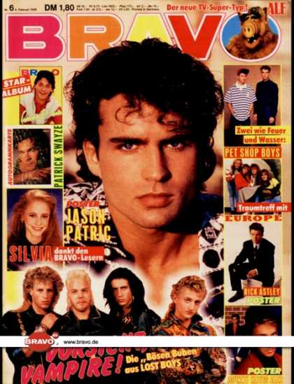 Bravo - 06/88, 04.02.1988 - Jason Patric - Alf (TV Serie) - the Lost Boys (Film) - Silvi