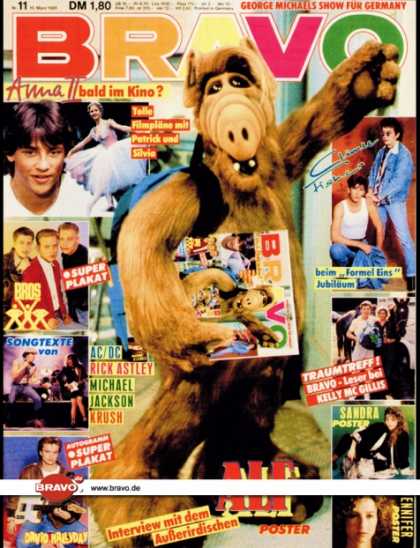Bravo - 11/88, 10.03.1988 - Alf (TV Serie) - Patrick Bach, Silvia Seidel (Anne, TV Serie