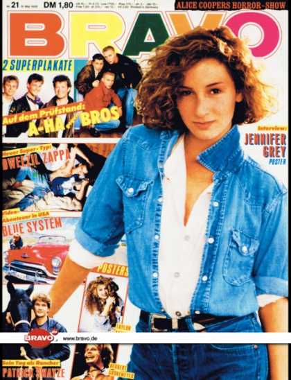 Bravo - 21/88, 19.05.1988 - Jennifer Grey (Dirty Dancing, Film) - Dweezil Zappa - Blue S