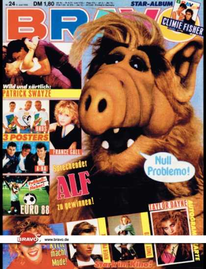 Bravo - 24/88, 09.06.1988 - Alf (TV Serie) - Kylie Minogue - Patrick Swayze