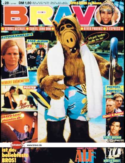 Bravo - 28/88, 07.07.1988 - Alf (TV Serie) - Ofra Haza - Craig (Bros)