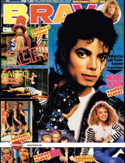 Bravo - 35/88, 25.08.1988 - Michael Jackson - Joey Tampert (Europe) - Falco - Alf (TV Se