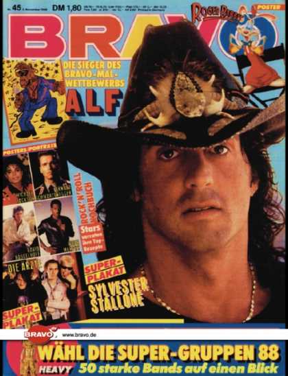 Bravo - 45/88, 03.11.1988 - Sylvester Stallone
