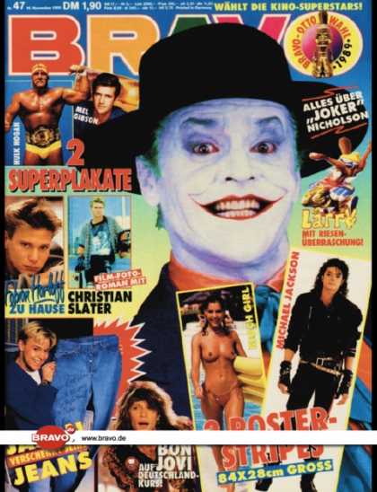 Bravo - 47/89, 16.11.1989 - Jack Nicholson (Batman, Film)