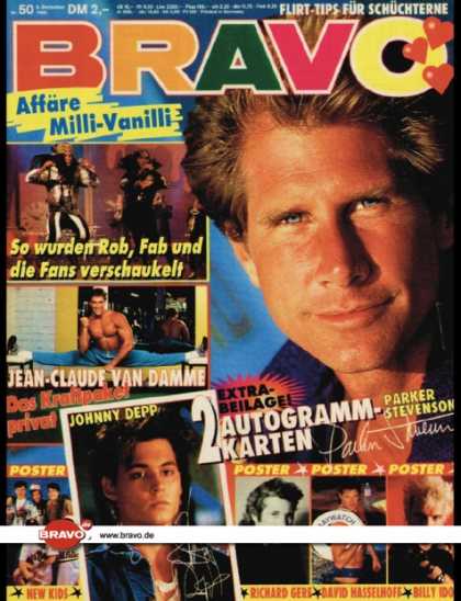 Bravo - 50/90, 06.12.1990 - Parker Stevenson (Baywatch, TV Serie) - Milli Vanilli - Jean