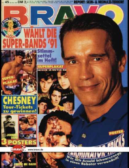 Bravo - 45/91, 30.10.1991 - Arnold Schwarzenegger - Chesney Hawkes