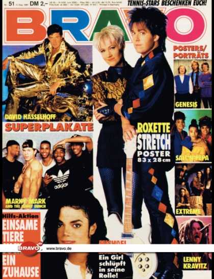 Bravo - 51/91, 11.12.1991 - Roxette - Michael Jackson