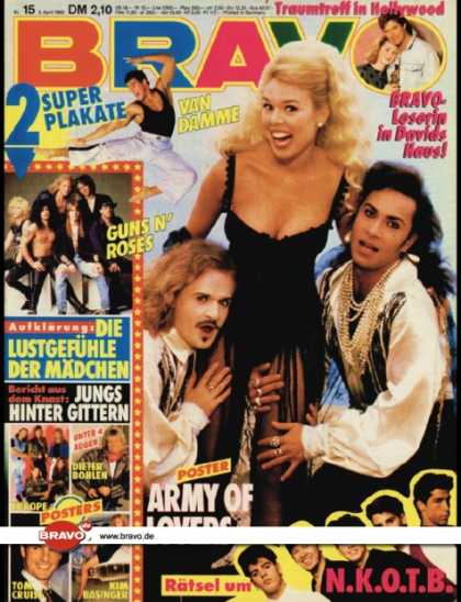 Bravo - 15/92, 02.04.1992 - Army of Lovers - New Kids on the Block - David Hasselhoff