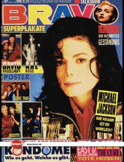 Bravo - 47/92, 12.11.1992 - Michael Jackson - Madonna - East 17 - Ugly Kid Joe - The Cur