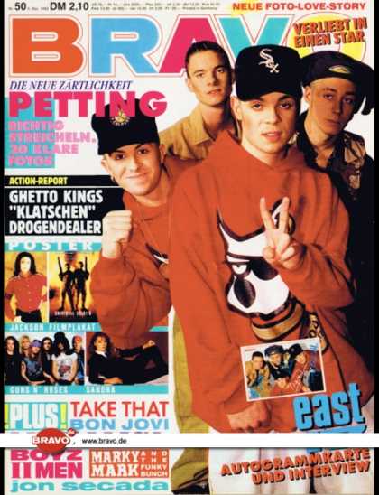 Bravo - 50/92, 03.12.1992 - East 17 - Take That - Bon Jovi - Metallica - Boys II Men - M