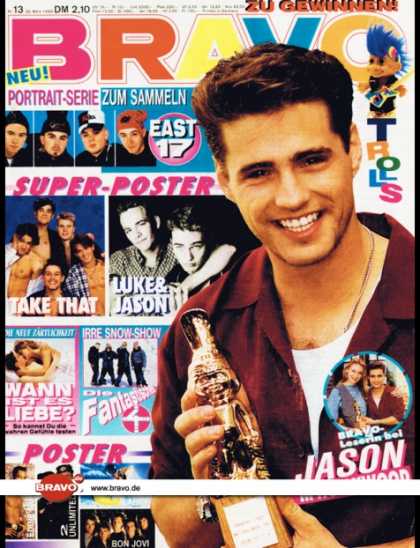 Bravo - 13/93, 25.03.1993 - Jason Priestley (Beverly Hills 90210, TV Serie) - Trolls - D