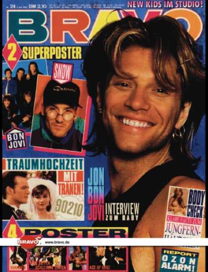 Bravo - 24/93, 09.06.1993 - Jon Bon Jovi - Beverly Hills 90210 (TV Serie)