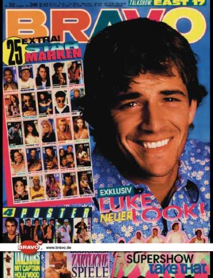 Bravo - 32/93, 05.08.1993 - Luke Perry (Beverly Hills 90210, TV Serie) - Take That - Cap