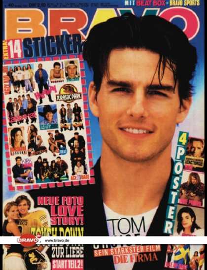 Bravo - 40/93, 30.09.1993 - Tom Cruise (Die Firma, Film)