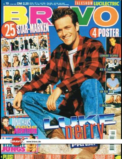 Bravo - 19/94, 05.05.1994 - Luke Perry (Beverly Hills 90210, TV Serie) - Jonathan Brandi
