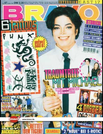 Bravo - 47/95, 16.11.1995 - Michael Jackson - Bed & Breakfast - Die ï¿½rzte