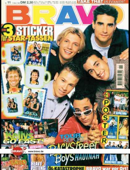 Bravo - 11/96, 07.03.1996 - Backstreet Boys - Kelly Family - Die Toten Hosen