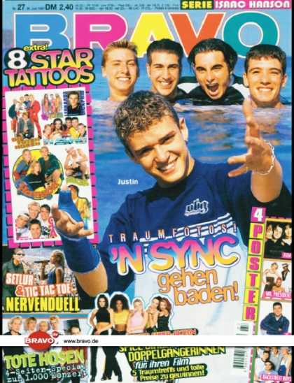 Bravo - 27/97, 26.06.1997 - Justin Timberlake - Sabrina Setlur, Tic Tac Toe - Die Toten