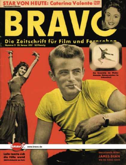Bravo - 03/57, 15.01.1957 - James Dean - Gina Lollobridgida - Catarina Valente