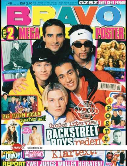 Bravo - 46/97, 06.11.1997 - Backstreet Boys - Die Toten Hosen - Jasmin Wagner (Blï¿½mch