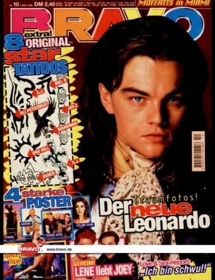 Bravo - 10/98, 05.03.1998 - Leonardo DiCaprio - Spice Girls - Joey Fatone (*NSYNC) - Len