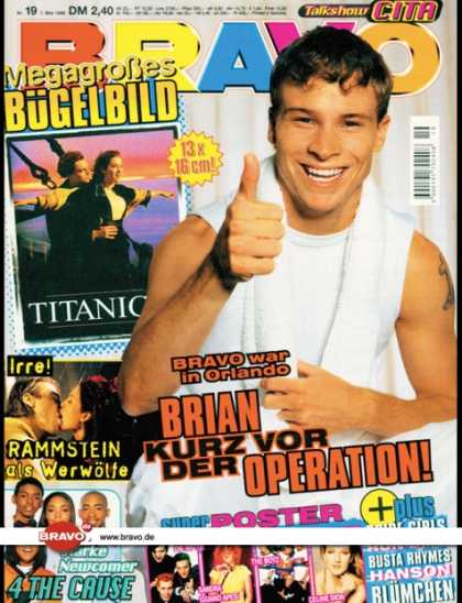 Bravo - 19/98, 07.05.1998 - Brian Littrell (Backstreet Boys) - Rammstein - 4 the Cause