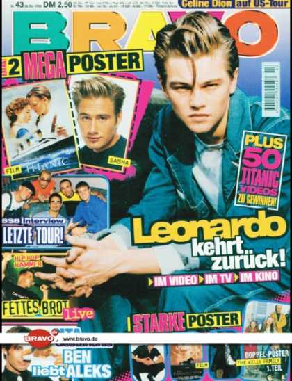 Bravo - 43/98, 22.10.1998 - Leonardo DiCaprio - Backstreet Boys - Caught In The Act -