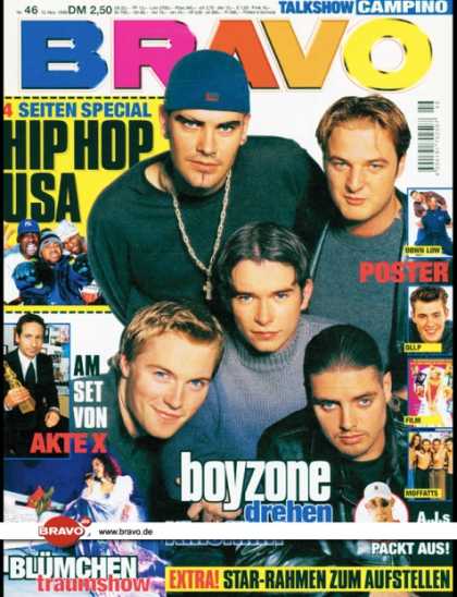 Bravo - 46/98, 12.11.1998 - Boyzone - HipHip USA - Akte X (Film) - Jasmin Wagner (Blï¿½
