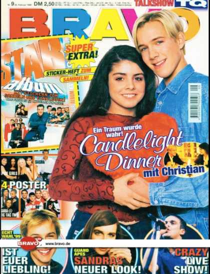 Bravo - 09/99, 25.02.1999 - Christian Wunderlich (Verbotene Liebe, TV Serie) - Kim Frank