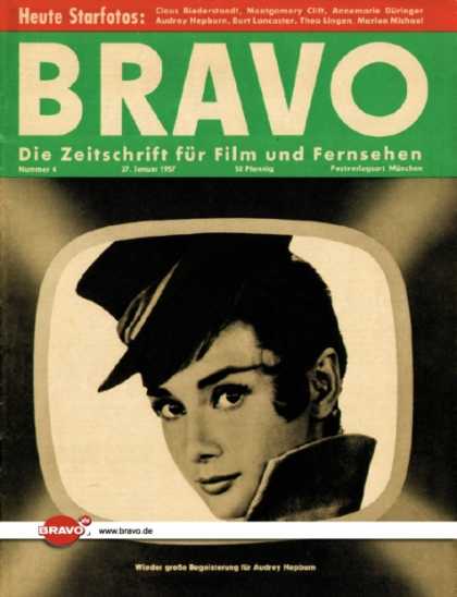 Bravo - 04/57, 22.01.1957 - Audrey Hepburn