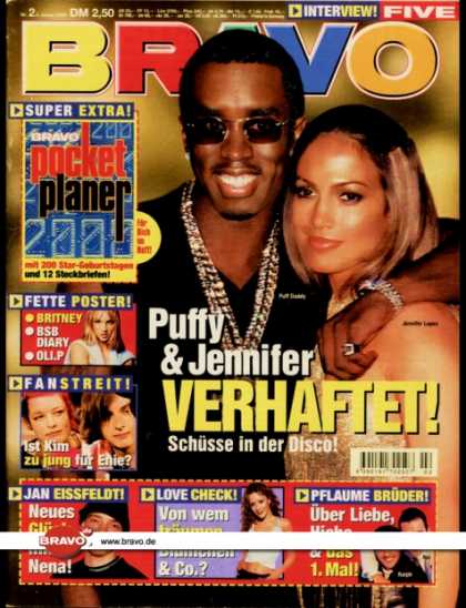 Bravo - 02/00, 05.01.2000 - Puff Daddy, Jennifer Lopez - Kim Frank, Enie van de Meiklokj