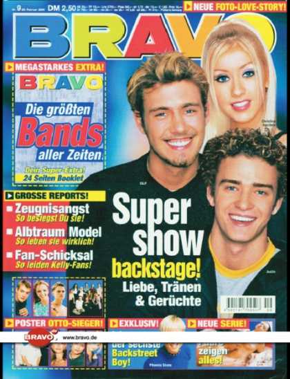 Bravo - 09/00, 23.02.2000 - Oliver Petzokat (Oli. P), Christina Aguilera, Justin Timberl