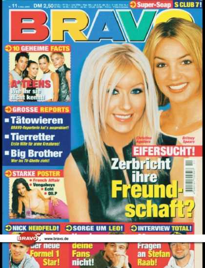 Bravo - 11/00, 08.03.2000 - Christina Aguilera, Britney Spears - A*Teens - Nick Heidfeld