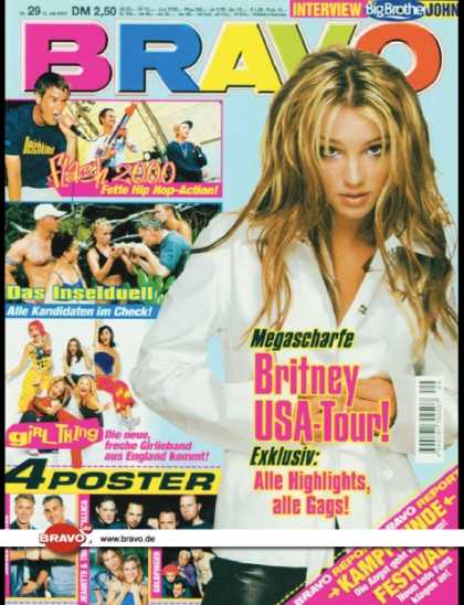 Bravo - 29/00, 12.07.2000 - Britney Spears - Flash 2000 (Hip Hop) - Das Inselduell (TV S