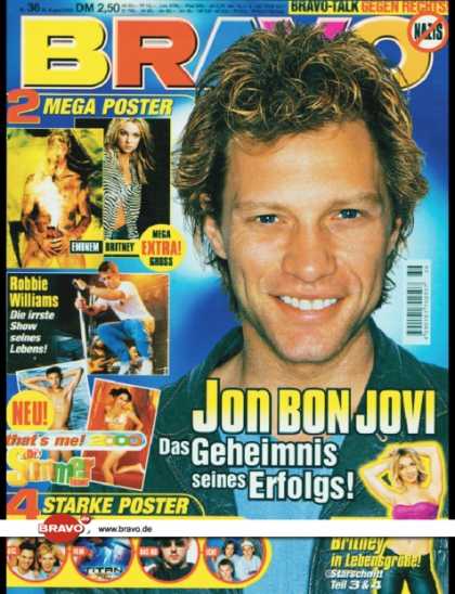 Bravo - 36/00, 30.08.2000 - Jon Bon Jovi - Robbie Williams - Britney Spears - that's me!