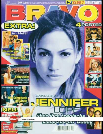 Bravo - 37/00, 06.09.2000 - Jennifer Lopez - Kelly Family - Die ï¿½rzte - Puff Daddy,