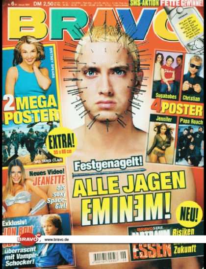 Bravo - 06/01, 31.01.2001 - Eminem - Jeanette Biedermann (GZSZ, TV Serie) - Jon Bon Jovi
