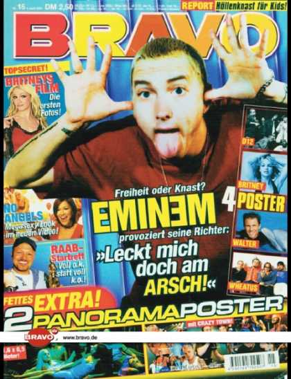 Bravo - 15/01, 04.04.2001 - Eminem - Britney Spears - Venessa Petruo (No Angels) - Stefa