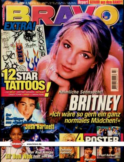 Bravo - 27/01, 27.06.2001 - Britney Spears - Josh Hartnett - Lil' Bow Wow -