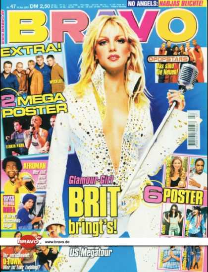 Bravo - 47/01, 14.11.2001 - Britney Spears - Afroman - Rhea Harder (GZSZ, TV Serie) - O-