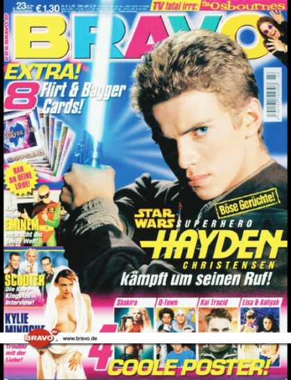 Bravo - 23/02, 29.05.2002 - Hayden Christensen (Starwars Episode II, Film) - Eminem - Sc