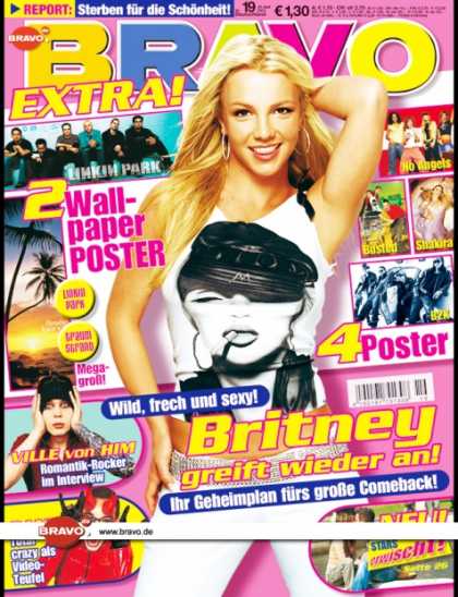 Bravo - 19/03, 30.04.2003 - Britney Spears - Ville Valo (HIM) - Daniel Kï¿½blbï¿½ck (
