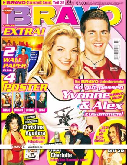 Bravo - 24/03, 04.06.2003 - Yvonne Catterfeld, Alexander Klaws - Christina Aguilera - Go
