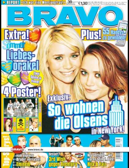 Bravo - 39/04, 15.09.2004 - Mary-Kate & Ashley Olsen - Eminem - 3rd Wish, Aventura - Hil