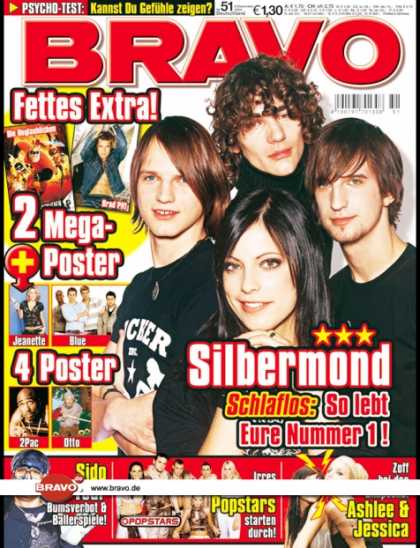 Bravo - 51/04, 08.12.2004 - Silbermond - Sido - Nu Pagadi (Popstars) - Ashlee, Jessica S