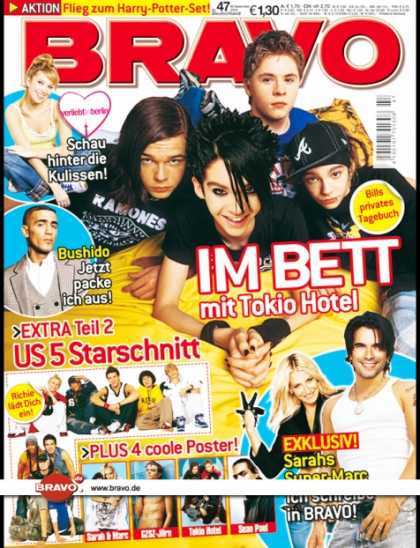 Bravo - 47/05, 16.11.2005 - Tokio Hotel - Laura Osswald (Verliebt in Berlin , TV Serie)