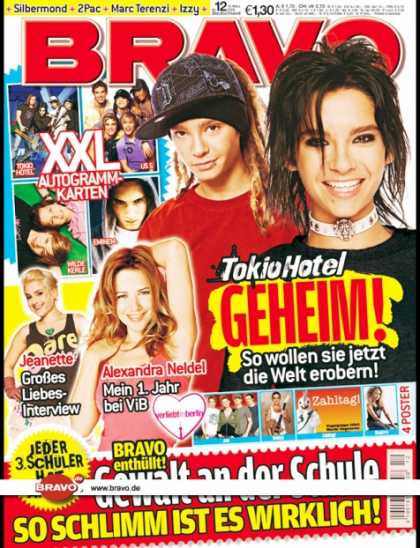 Bravo - 12/06, 15.03.2006 - Tom & Bill Kaulitz (Tokio Hotel) - Jeanette Biedermann - Ale